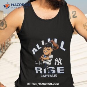 aaron judge new york yankees caricature signature shirt tank top 3