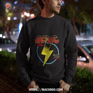 ac dc high voltage 76 tour t shirt sweatshirt