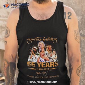 agnetha faltskog 55 years 1968 2023 thank you for the memories signature shirt tank top