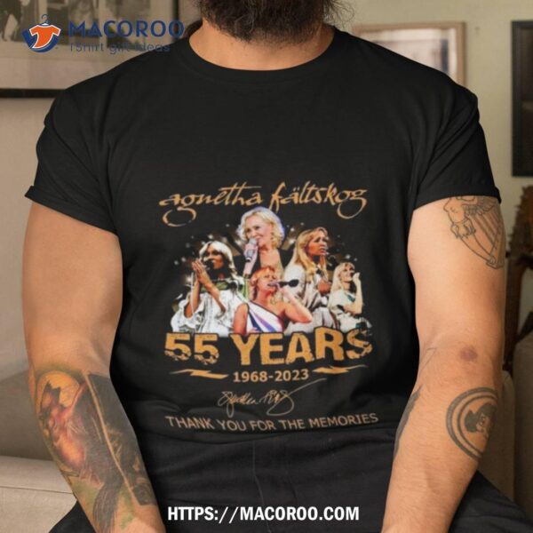 Agnetha Faltskog 55 Years 1968 – 2023 Thank You For The Memories Signature Shirt