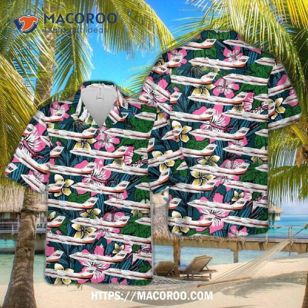 Air Wisconsin Bae 146 Hawaiian Shirt