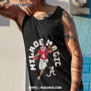 alabama football jalen milroe magic shirt tank top 1