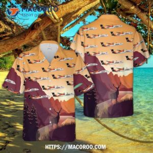 Alaska Airlines Q400 Osu Hawaiian Shirt