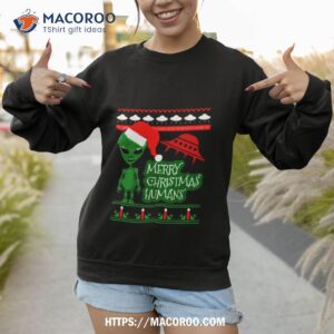 Alien Ufo Ugly Christmas Sweater Shirt 3 alien ufo ugly christmas sweater shirt sweatshirt 1