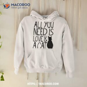 All You Need Is Love And A Cat Fitted Scoop Shirt