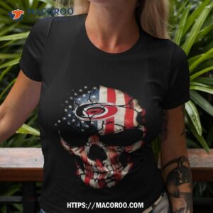 American Flag Skull Carolina Hurricanes 2023 Shirt
