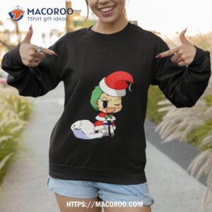 anime christmas one piece zoro shirt sweatshirt