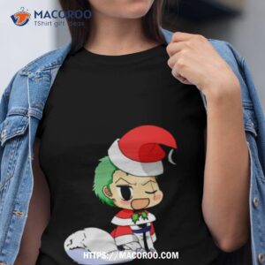 Anime Christmas One Piece Zoro Shirt