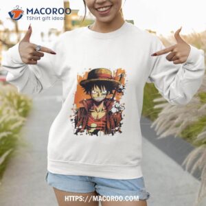 Anime One Piece Character Monkey D Luffy Shirt 2 anime one piece character monkey d luffy shirt sweatshirt