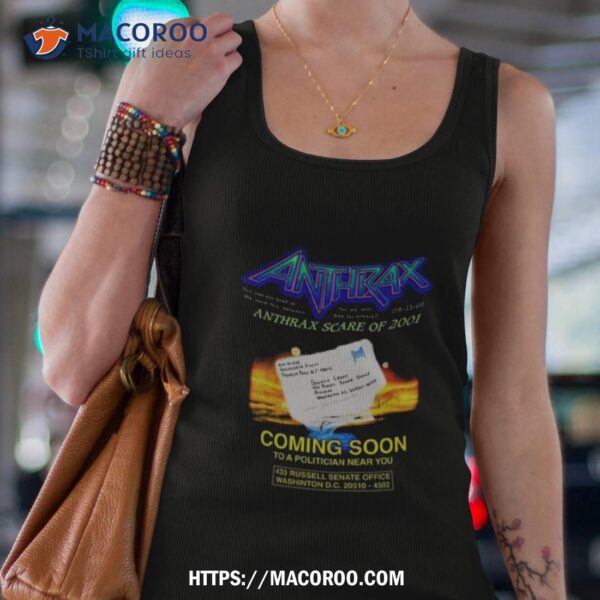 Anthrax Scare Of 2001 Coming Soon To A Politician Near You Shirt