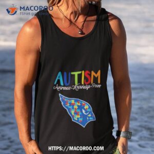 arizona cardinals autism awareness knowledge power shirt tank top