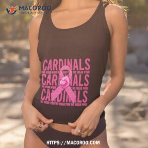 Official Arizona Cardinals Mascot We Wear Pink Cancer Art Shirt,Sweater,  Hoodie, And Long Sleeved, Ladies, Tank Top