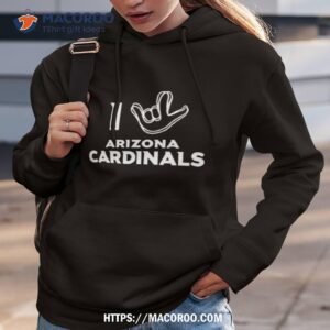 arizona cardinals the nfl asl collection by love sign tri blend shirt hoodie 3