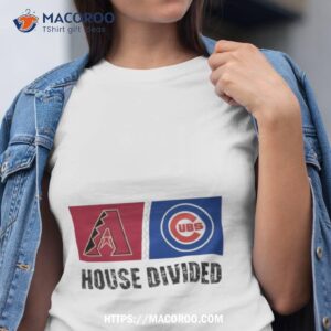 Arizona Diamondbacks Vs Chicago Cubs House Divided Shirt Arizona Diamondbacks Vs Chicago Cubs House Divided Shirt