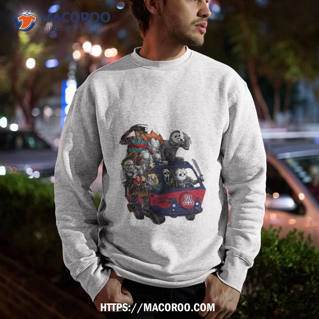 Arizona Wildcats Horror Movies Characters Bus Halloween 2023 Shirt Arizona Wildcats Horror Movies Characters Bus Halloween 2023 Shirt