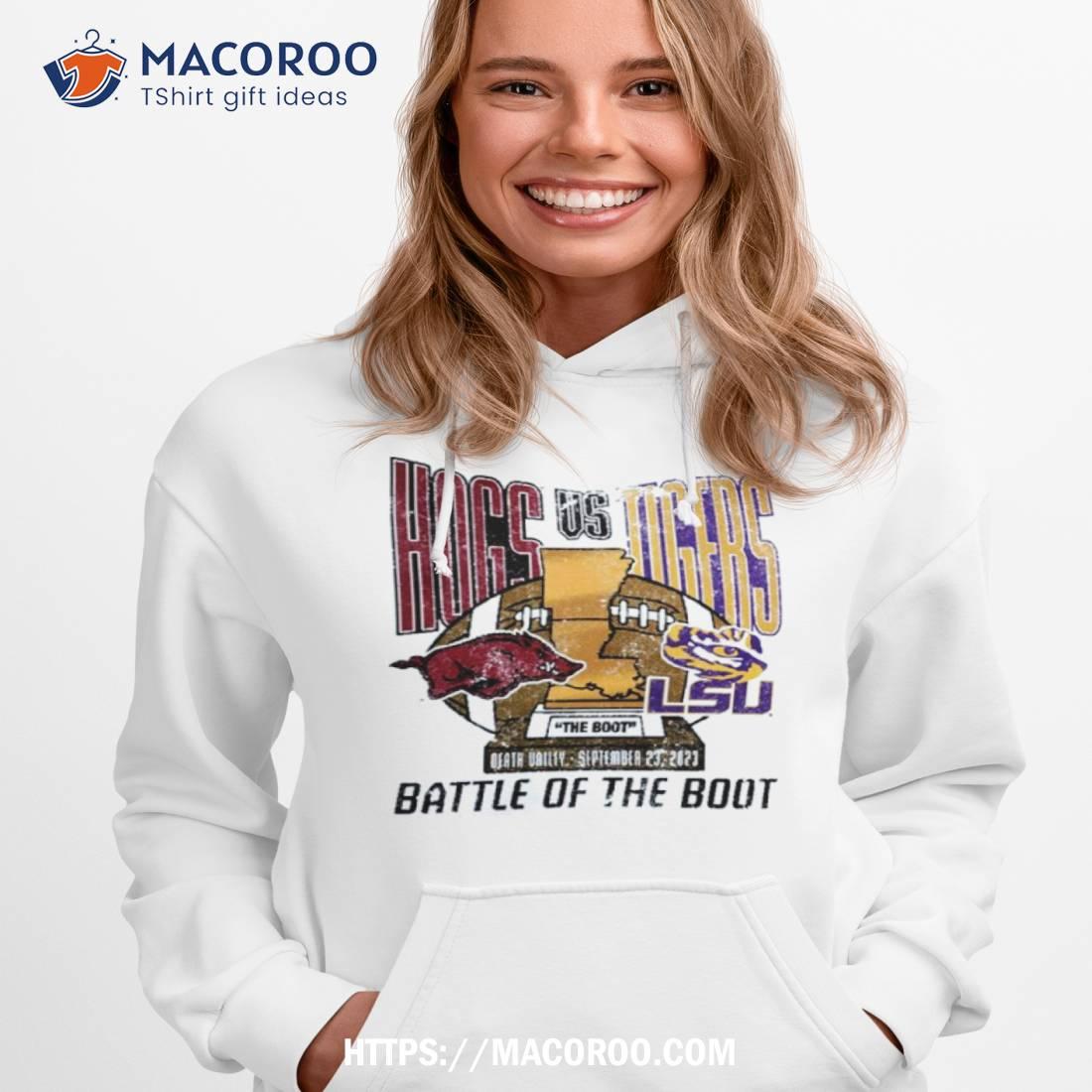 Arkansas Razorbacks Vs Lsu Tigers September 23 2023 Battle Of The Boot Shirt Arkansas Razorbacks Vs Lsu Tigers September 23 2023 Battle Of The Boot Shirt