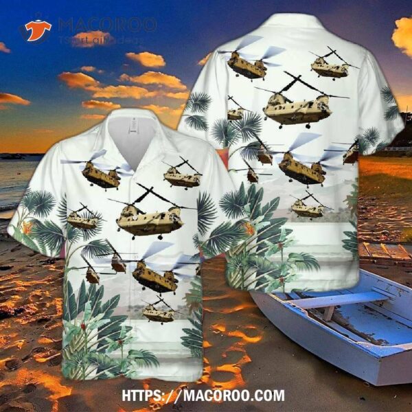 Army Boeing Ch-47 Chinook Hawaiian Shirt