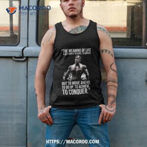 Arnold Schwarzenegger Arnie Conquer Quote Shirt 3 arnold schwarzenegger arnie conquer quote shirt tank top 2