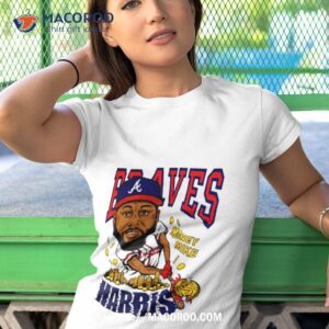 Atlanta Braves Michael Harris Ii Homage Caricature Tri Blend T Shirt