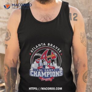 atlanta braves mlb 2023 nl east champions skyline shirt tank top