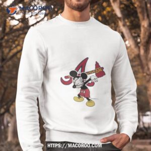atlanta braves mlb baseball dabbing mickey disney sports t shirt sweatshirt
