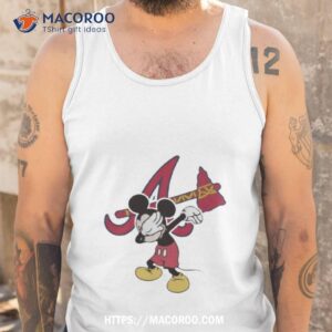 atlanta braves mlb baseball dabbing mickey disney sports t shirt tank top