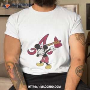 Atlanta Braves Mlb Baseball Dabbing Mickey Disney Sports T Shirt