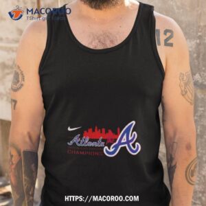 atlanta braves nike 2023 nl east division champions shirt tank top