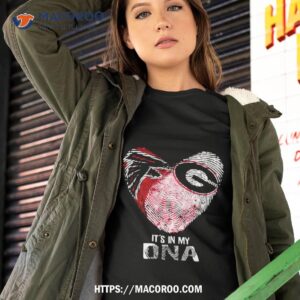Atlanta Falcons And Georgia Bulldogs Heart It’s In My Dna 2023 Shirt