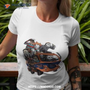 Auburn Tigers Horror Movies Characters Bus Halloween 2023 Shirt