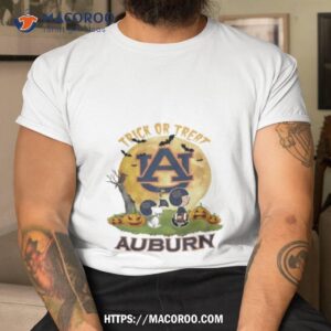 Auburn Tigers Snoopy Charlie Brown And Woodstock Trick Or Treat Halloween 2023 Shirt
