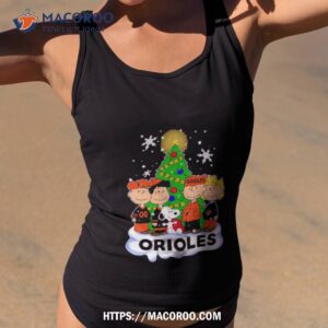 baltimore orioles the peanuts christmas tree sweatshirt tank top 2