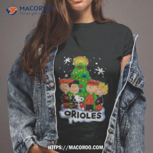 Baltimore Orioles The Peanuts Christmas Tree Sweatshirt