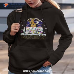 baltimore ravens football gnomes christmas 2023 shirt hoodie 3