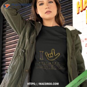 Baltimore Ravens The Nfl Asl Collection By Love Sign Tri Blend Shirt