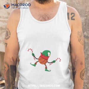 basketball elf christmas shirt tank top
