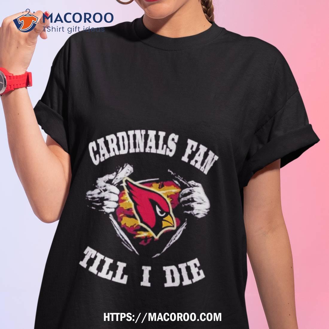 Blood Inside Me Arizona Cardinals Fan Till I Die Shirt