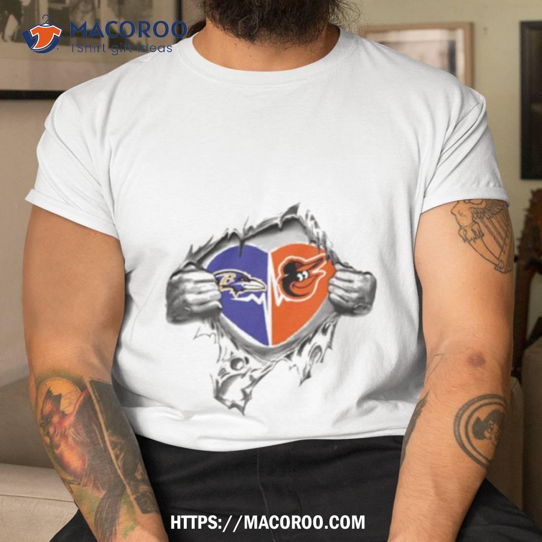 Blood Inside Me Baltimore Ravens And Baltimore Orioles 2023 Shirt