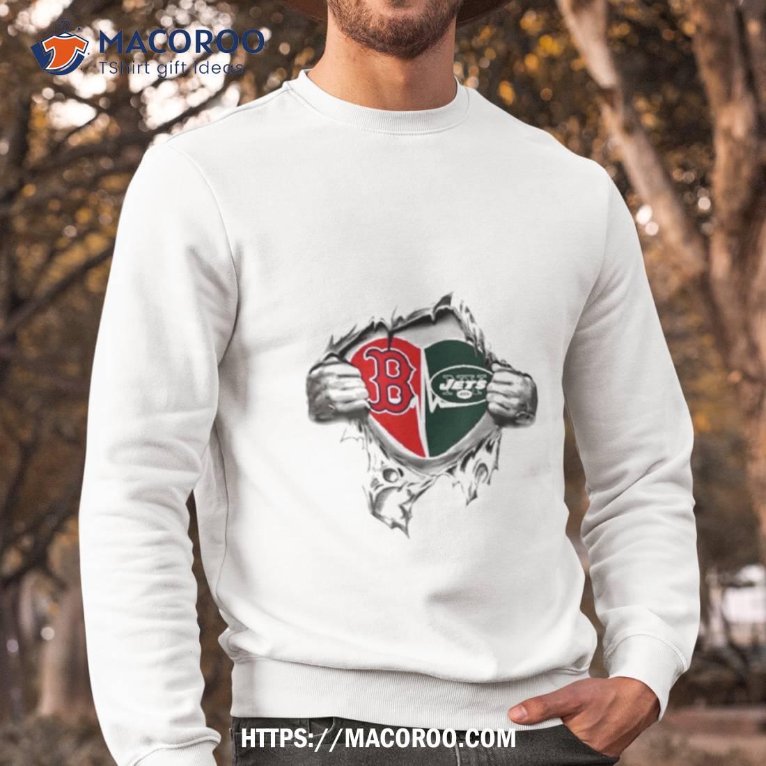 Blood Inside Me Boston Red Sox And New York Jets 2023 Shirt