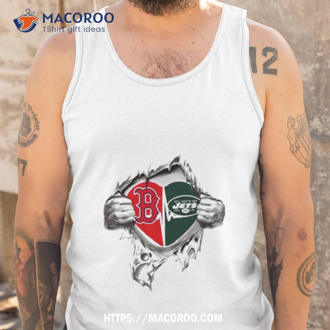 Blood Inside Me Boston Red Sox And New York Jets 2023 Shirt