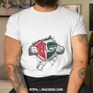 Blood Inside Me Boston Red Sox And New York Jets 2023 Shirt