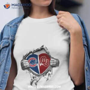 Blood Inside Me Chicago Cubs And Oklahoma Sooners 2023 Shirt