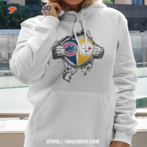 Blood Inside Me Chicago Cubs And Pittsburgh Steelers 2023 Shirt