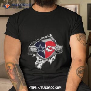 Blood Inside Me Dallas Cowboys And Kansas City Chiefs It’s In My Heart T Shirt