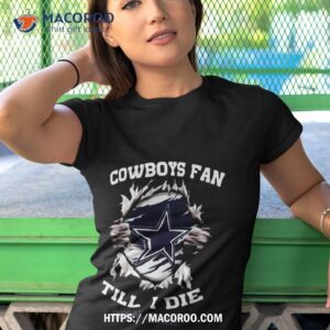 blood inside me dallas cowboys fan till i die 1960 2023 shirt tshirt 1