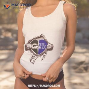 Blood Inside Me Green Bay Packers And Kentucky Wildcats 2023 Shirt