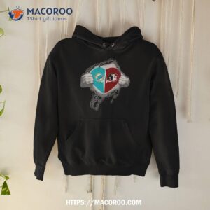 Blood Inside Me Miami Dolphins And Florida State Seminoles It’s In My Heart Shirt
