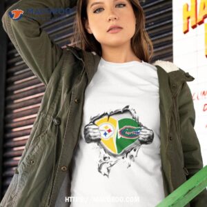 Blood Inside Me Pittsburgh Steelers And Florida Gators 2023 Shirt