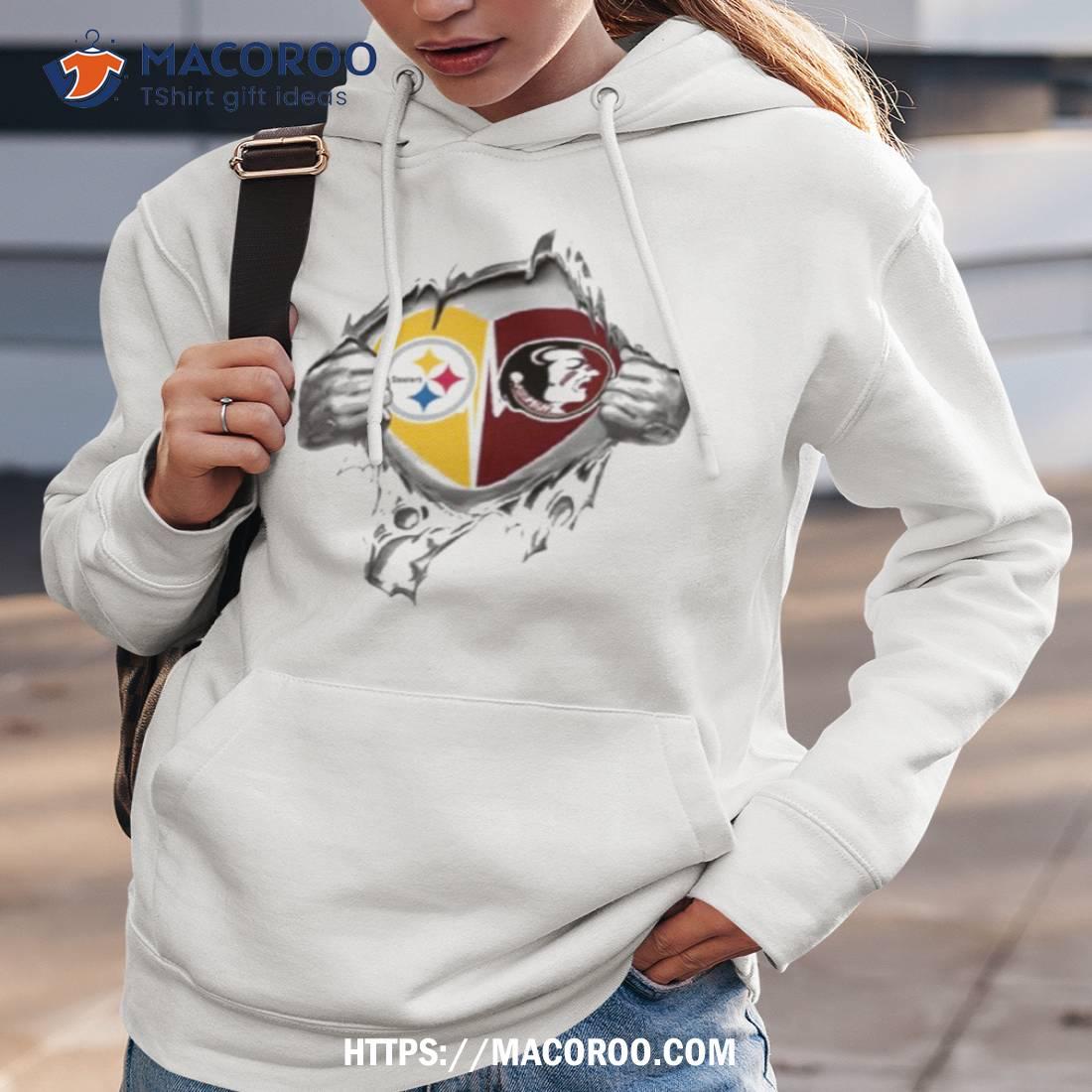 Blood Inside Me Pittsburgh Steelers And Florida State Seminoles 2023 Shirt