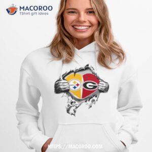blood inside me pittsburgh steelers and georgia bulldogs 2023 shirt hoodie 1